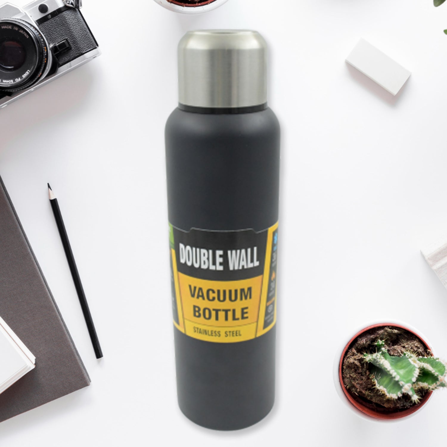 0334 304 Stainless Steel Vacuum Flask Water Bottle, Double Wall, Fridge Water Bottle, Leak Proof, Rust Proof, Hot & Cold Drinks, Gym BPA Free Camping for Sports, Outdoors Travel Home, For office/Gym/School (1500 ML) 0334 304 Stainless Steel Vacuum Flask Water Bottle, Double Wall, Fridge Water Bottle, Leak Proof, Rust Proof, Hot & Cold Drinks, Gym BPA Free Camping for Sports, Outdoors Travel Home, For office/Gym/School (1500 ML)
